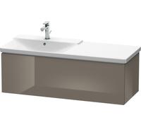 Duravit L-Cube Mueble de pared, anchura 1220mm, profundidad 481, 1 extraíble, se ajusta a la medida. Artículos 233312 y 233412, LC615308989, Color: Laca de color gris franela de alto brillo