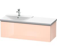 Duravit L-Cube Mueble de pared, anchura 1220mm, profundidad 481, 1 extraíble, se ajusta a la medida. Artículos 233312 y 233412, LC615301010, Color: Perla de albaricoque laca de alto brillo