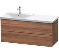 Duravit L-Cube Mueble de pared anchura 1220mm, profundidad 481mm, 2 cajones, cabe \"P3 Comfort\". Artículo 233312, lavabo a la izquierda, LC625407979, Color: Nogal natural decorado