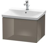 Duravit L-Cube Mueble de pared, anchura 620mm, profundidad 481, 1 extraíble, se ajusta a la medida. Artículo 233265, LC614408989, Color: Laca de color gris franela de alto brillo