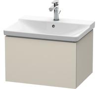 Duravit L-Cube Mueble de pared, anchura 620mm, profundidad 481, 1 extraíble, se ajusta a la medida. Artículo 233265, LC614409191, Color: Decoración Topo
