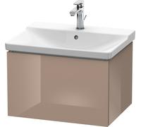 Duravit L-Cube Mueble de pared, anchura 620mm, profundidad 481, 1 extraíble, se ajusta a la medida. Artículo 233265, LC614408686, Color: Cappuccino laca alto brillo