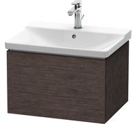 Duravit L-Cube Mueble de pared, anchura 620mm, profundidad 481, 1 extraíble, se ajusta a la medida. Artículo 233265, LC614407272, Color: roble oscuro cepillado chapa de madera auténtica