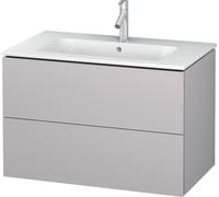 Duravit L-Cube Mueble de pared, anchura 820mm, profundidad 481, 2 cajones, se ajusta a las necesidades del cliente. Artículo 233683, LC624108787, Color: Blanco Lila Seda Laca mate