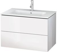 Duravit L-Cube Mueble de pared, anchura 820mm, profundidad 481, 2 cajones, se ajusta a las necesidades del cliente. Artículo 233683, LC624108585, Color: Laca blanca de alto brillo