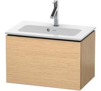 Duravit L-Cube Mueble de pared Compacto, 1 alargador, ancho: 620mm, para mí de Starck 234263, LC615601212, Color: Roble cepillado Chapa de madera auténtica