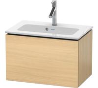 Duravit L-Cube Mueble de pared Compacto, 1 alargador, ancho: 620mm, para mí de Starck 234263, LC615607171, Color: Roble mediterráneo Chapa de madera auténtica