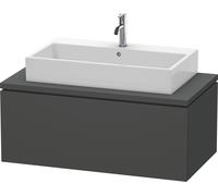 Duravit L-Cube Unidad de lavabo para consola Ancho 1020mm, profundidad 547mm, 1 extraíble, LC581404949, Color: Grafito Mate Decoración