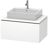 Duravit L-Cube Unidad de lavabo para consola Ancho 820mm, profundidad 547mm, 1 extraíble, LC581201818, Color: Blanco Mate Decoración
