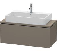 Duravit L-Cube Unidad de lavabo para consola, anchura 1020mm, profundidad 477mm, 1 extraíble, LC580409090, Color: Flanela Gris seda lacado mate