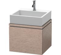 Duravit L-Cube Unidad de lavabo para consola, anchura 520mm, profundidad 477mm, 1 extraíble, LC580301111, Color: roble cachemir chapa de madera auténtica