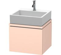 Duravit L-Cube Unidad de lavabo para consola, anchura 520mm, profundidad 477mm, 1 extraíble, LC580302020, Color: Albaricoque Perla seda laca mate