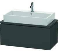 Duravit L-Cube Unidad de lavabo para consola, anchura 520mm, profundidad 477mm, 1 extraíble, LC580304949, Color: Grafito Mate Decoración
