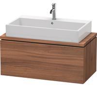 Duravit L-Cube Unidad de lavabo para consola, anchura 520mm, profundidad 477mm, 1 extraíble, LC580307979, Color: Nogal natural decorado