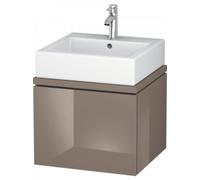 Duravit L-Cube Unidad de lavabo para consola, anchura 520mm, profundidad 477mm, 1 extraíble, LC580308686, Color: Cappuccino laca alto brillo
