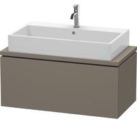 Duravit L-Cube Unidad de lavabo para consola, anchura 520mm, profundidad 477mm, 1 extraíble, LC580309090, Color: Flanela Gris seda lacado mate