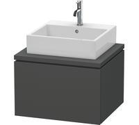 Duravit L-Cube Unidad de lavabo para consola, anchura 620mm, profundidad 547mm, 1 extraíble, LC581004949, Color: Grafito Mate Decoración