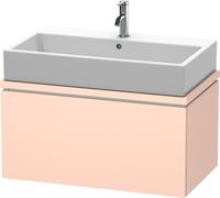 Duravit L-Cube Unidad de lavabo para consola, anchura 820mm, profundidad 477mm 1 extraíble, LC580202020, Color: Albaricoque Perla seda laca mate