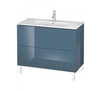 Duravit L-Cube Vanity unit vertical, anchura 1020mm, profundidad 481mm, 2 extraíbles, adecuado para mí por Starck Artículo 233610, LC662704747, Color: Laca de alto brillo Stone Blue