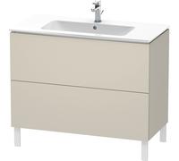 Duravit L-Cube Vanity unit vertical, anchura 1020mm, profundidad 481mm, 2 extraíbles, adecuado para mí por Starck Artículo 233610, LC662709191, Color: Decoración Topo