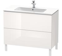 Duravit L-Cube Vanity unit vertical, anchura 1020mm, profundidad 481mm, 2 extraíbles, adecuado para mí por Starck Artículo 233610, LC662702222, Color: Decoración blanca de alto brillo