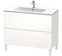 Duravit L-Cube Vanity unit vertical, anchura 1020mm, profundidad 481mm, 2 extraíbles, adecuado para mí por Starck Artículo 233610, LC662701818, Color: Blanco Mate Decoración