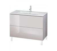 Duravit L-Cube Vanity unit vertical, anchura 1020mm, profundidad 481mm, 2 extraíbles, adecuado para mí por Starck Artículo 233610, LC662702727, Color: Laca blanca lila alto brillo