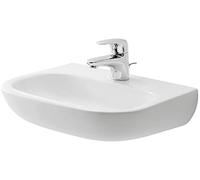 Duravit Lavabo para manos Duravit D-Code Med 450 mm, sin #L, con HLB, sin HLL, blanco