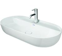 Duravit Luv lavabo 80x40 cm oval sobre encimera blanco 0380800000