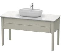 Duravit Luv mueble bajo lavabo, columna LU9561, 1338 x 570 mm, 1 cajón, LU956106060, Color: Seda topo laca mate