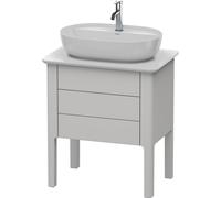 Duravit Luv mueble bajo lavabo, columna LU9565, 1 cajón, 1 extraíble, anchura 638mm, LU956503939, Color: Nórdico Seda blanca laca mate