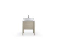 Duravit Luv mueble bajo lavabo, columna LU9565, 1 cajón, 1 extraíble, anchura 638mm, LU956506060, Color: Seda topo laca mate
