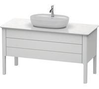 Duravit Luv mueble bajo lavabo, columna LU9566, 1338 x 570 mm, 1 cajón, 1 extraíble, LU956603636, Color: Blanco seda lacado mate