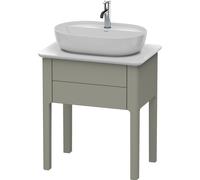 Duravit Luv mueble bajo lavabo, montante LU9560, 1 cajón, anchura 638mm, LU956009292, Color: Gris piedra Seda Barniz mate