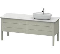 Duravit Luv mueble bajo lavabo, vertical, 1733 x 570 mm, 2 cajones, 2 extraíbles, LU9568R6060, Color: Seda topo laca mate