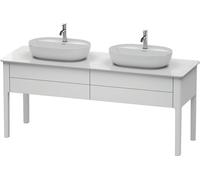 Duravit Luv mueble bajo lavabo, vertical, 1733 x 570 mm, 2 extraíbles, LU9562B3636, Color: Blanco seda lacado mate