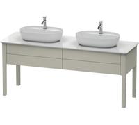 Duravit Luv mueble bajo lavabo, vertical, 1733 x 570 mm, 2 extraíbles, LU9562B6060, Color: Seda topo laca mate