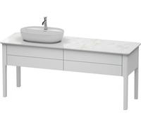 Duravit Luv mueble bajo lavabo, vertical, 1733 x 570 mm, 2 extraíbles, LU9563L3636, Color: Blanco seda lacado mate