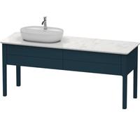 Duravit Luv mueble bajo lavabo, vertical, 1733 x 570 mm, 2 extraíbles, LU9563L9898, Color: Seda azul noche lacado mate