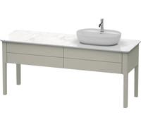 Duravit Luv mueble bajo lavabo, vertical, 1733 x 570 mm, 2 extraíbles, LU9563R6060, Color: Seda topo laca mate