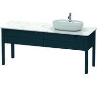 Duravit Luv mueble bajo lavabo, vertical, 1733 x 570 mm, 2 extraíbles, LU9563R9898, Color: Seda azul noche lacado mate