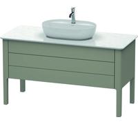 Duravit Luv Mueble de tocador vertical LU9566, 1338 x 570 mm, 1 cajón, 1 mueble extraíble, LU956609292, Color: Gris piedra Seda Barniz mate