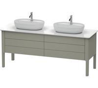 Duravit Luv Vanity vertical, 1733 x 570 mm, 2 cajones, 2 extraíbles, LU9567B9292, Color: Gris piedra Seda Barniz mate