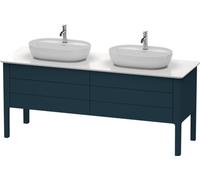 Duravit Luv Vanity vertical, 1733 x 570 mm, 2 cajones, 2 extraíbles, LU9567B9898, Color: Seda azul noche lacado mate
