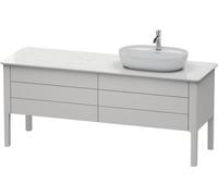 Duravit Luv Vanity vertical, 1733 x 570 mm, 2 cajones, 2 extraíbles, LU9568R3939, Color: Nórdico Seda blanca laca mate