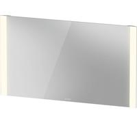Duravit Luz y espejos Buen espejo con iluminación LED, paneles de luz laterales, altura 700mm, blanco mate, LM7868000000000, Longitud: 1200 mm