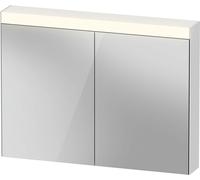Duravit Luz y espejos Mejor armario con espejos con iluminación, 2 puertas de espejo, 1010x760x148mm, LM7842000000, Versión: EN Enchufe de red
