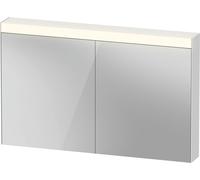 Duravit Luz y espejos Mejor armario con espejos con iluminación, 2 puertas de espejo, 1210x760x148mm, LM7843000000, Versión: EN Enchufe de red