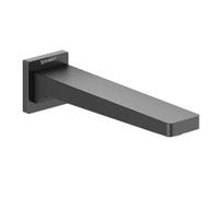 Duravit Manhattan - Caño de bañera con cubierta cuadrada para bañera, color negro mate