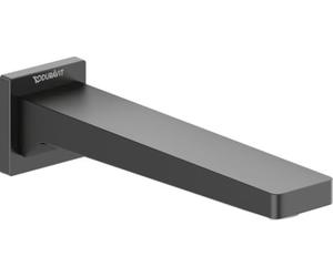 Duravit Manhattan - Caño de bañera con cubierta cuadrada para bañera, color negro mate